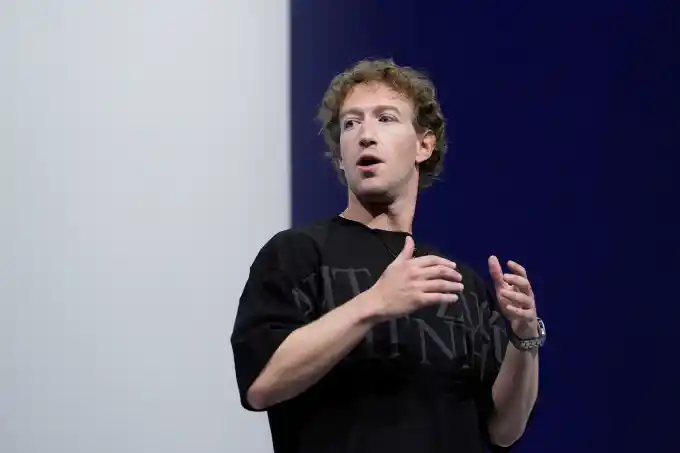 Mark Zuckerberg, CEO of Meta, at an event in Menlo Park, California in September 2024. Photo by AP